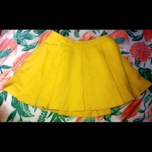 Topshop yellow skirt